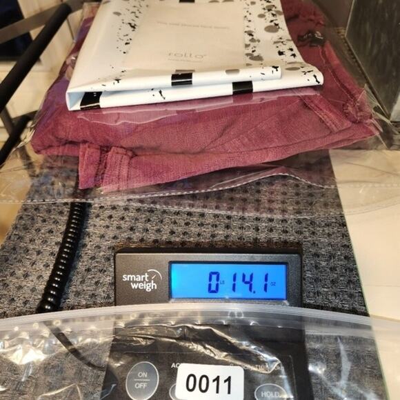 VERY J Tunic Dress Women Medium M Wine Red Long Lace Up Sleeve Mini 100% Cotton - Picture 12 of 12